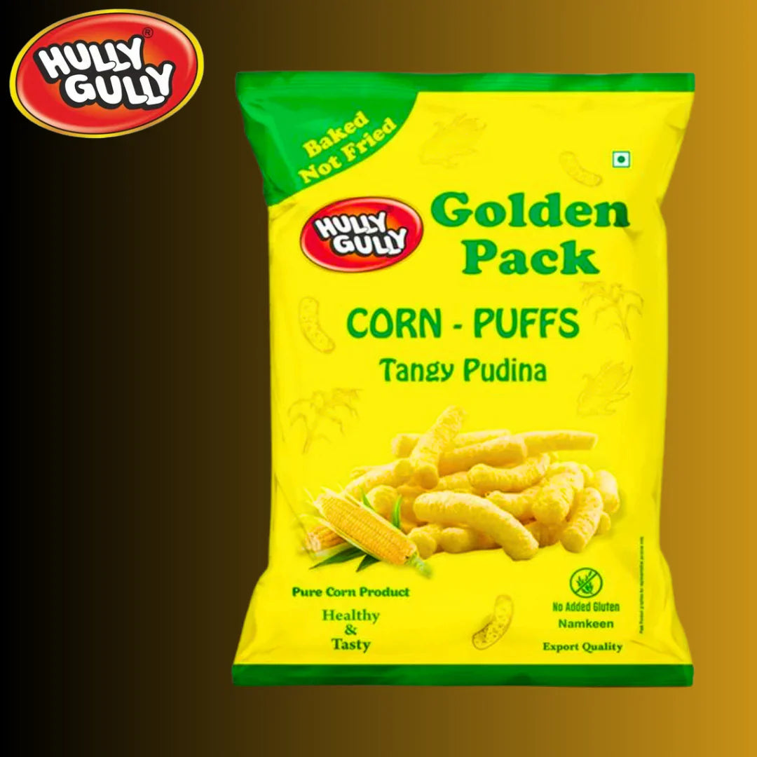 Hully Gully Tangy Pudina | Large Pack 130g | The Snack Pause