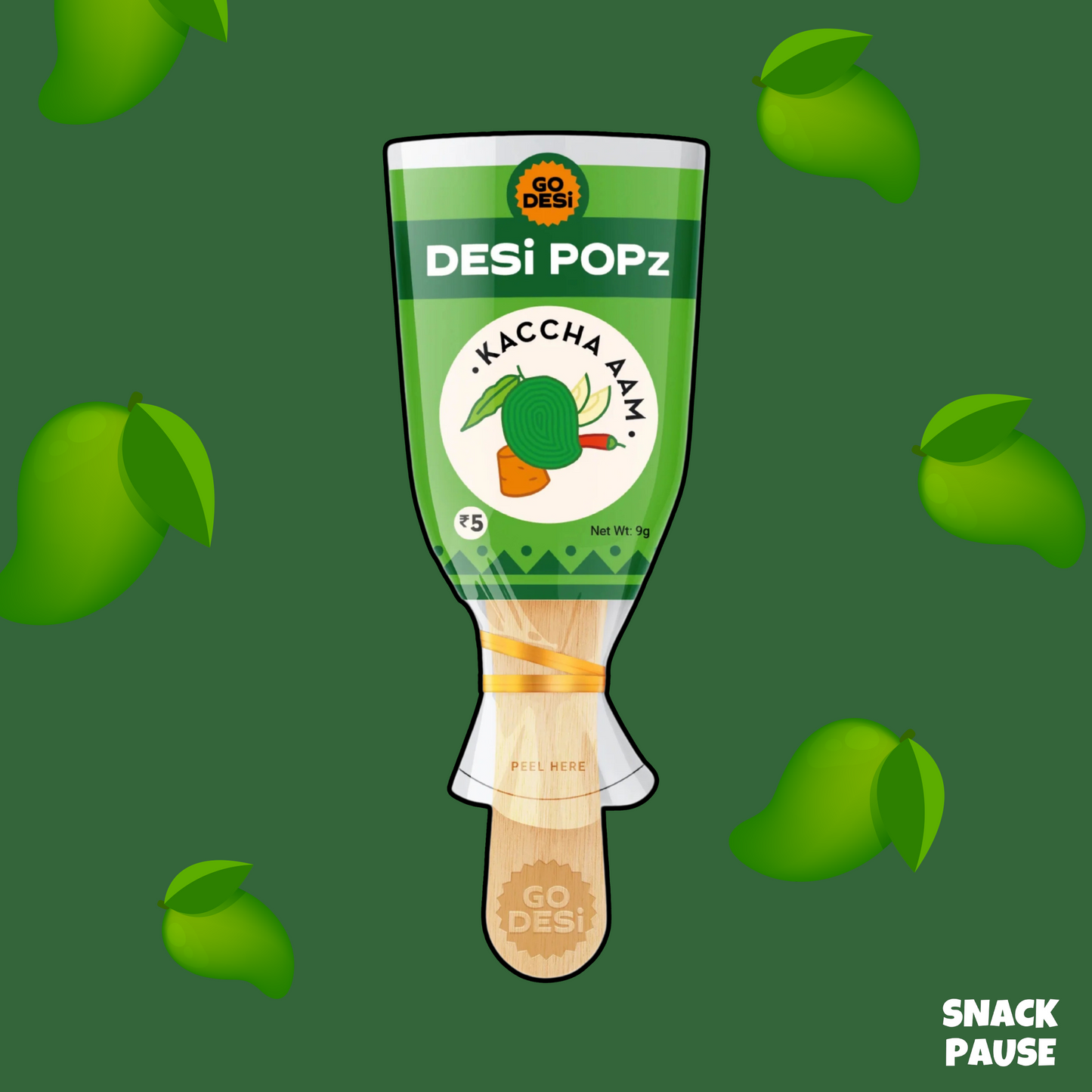 Kaccha Aam Sticks | Pack of 5pcs | GoDesi Popz