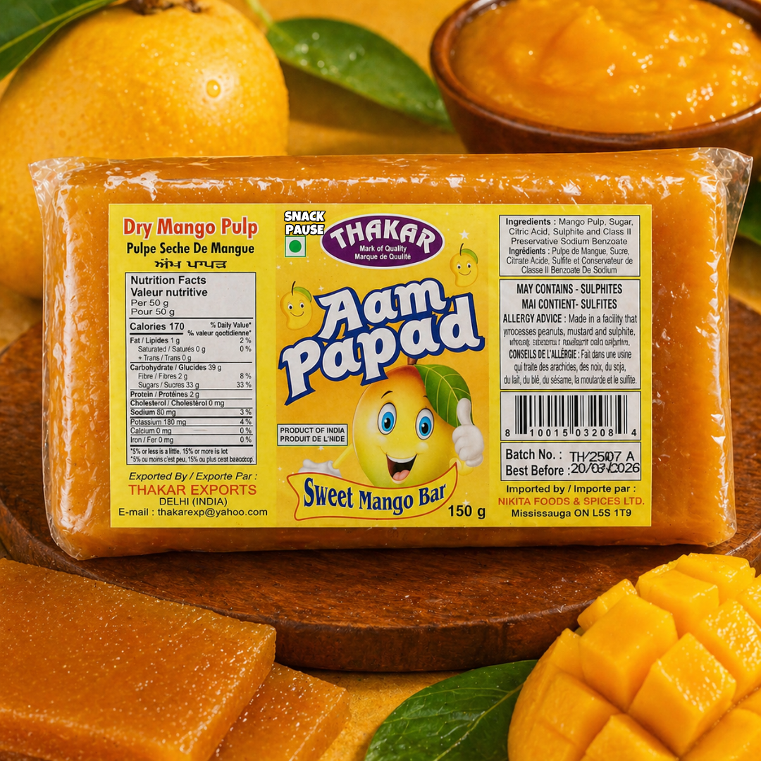 Mango / Aam Papad | 150g BIG PACK – Snack Pause Global